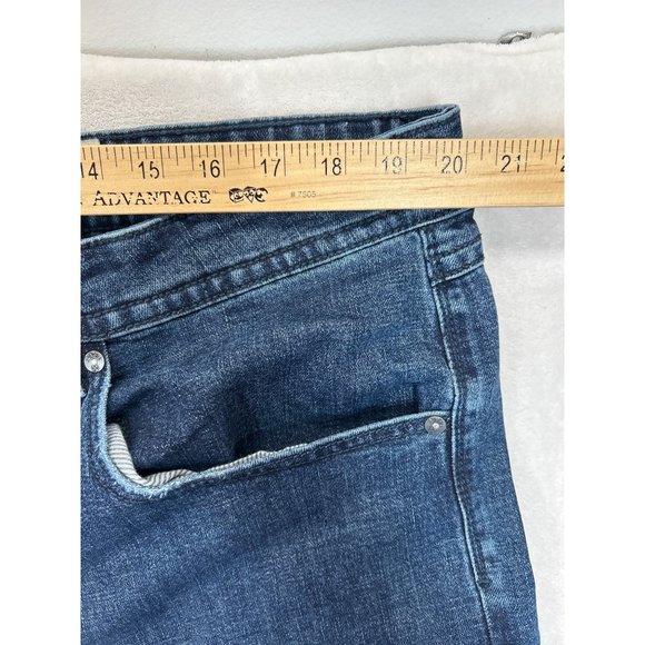 TK Axel Jeans Mens 40x32 Blue Denim Slim Boot Stretch - Picture 7 of 8